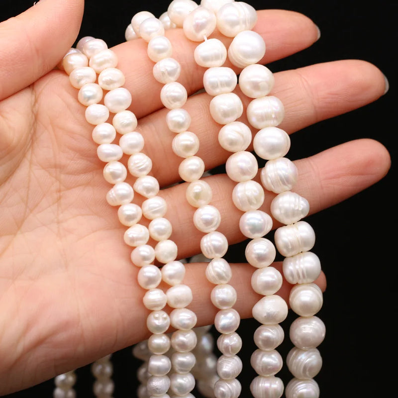 Pink Purple Round Pearl Beads 5/6/7/8/9/10mm