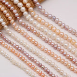 Pink Purple Round Pearl Beads 5/6/7/8/9/10mm