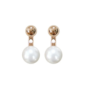 Natural Pearl S925 Silver Stud Earrings for Women