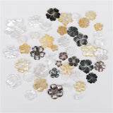 Mother of Pearl Shell Flower Charms for Jewelry Making