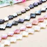 Pearl Shell Clover Star Loose Beads Pink DIY Earring Bracelet