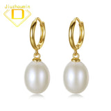 Natural Pearl 925 Silver Earrings Freshwater Pearl Ear Buckles