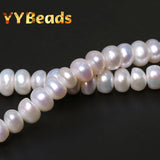 Freshwater Pearls Beads for Jewelry Making - Loose Button-shaped Cultured Beads
