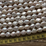 Natural Pearls Circle Earrings Brincos Minimalism Pendientes