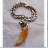 Natural Pendant Hand Carved Pendants Necklace with Chain