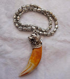 Natural Pendant Hand Carved Pendants Necklace with Chain