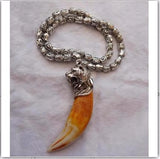 Natural Pendant Hand Carved Pendants Necklace with Chain