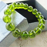 Natural Peridot Bracelet for Women Men Healing Gift Crystal Beads 8mm 10mm