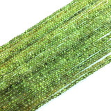 Natural Peridot Olivine Stone Bead Bracelets 4-4.5mm 3 Circle Elastic