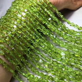 Natural Peridot Semi-Finished Loose Beads DIY Bracelet Necklace
