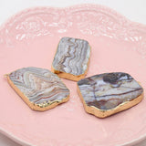 Persian Gulf Agate Flakes Pendant Charms for Jewelry Making