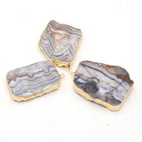 Persian Gulf Agate Flakes Pendant Charms for Jewelry Making
