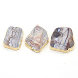 Persian Gulf Agate Flakes Pendant Charms for Jewelry Making