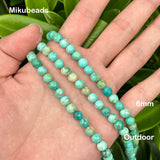 Natural Peru Turquoise Smooth Round Beads 6mm 8mm 10mm A+ Quality DIY Jewelry