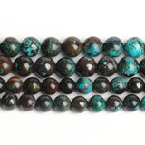 Peru Turquoise Gem Beads Mix 6/8mm Round 15''