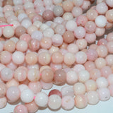 Peruvian Pink Opal Loose Round Beads 8mm-8.3mm