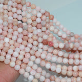 Peruvian Pink Opal Loose Round Beads 8mm-8.3mm