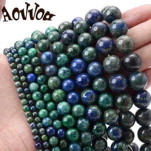 Phoenix Lapis Stone Beads Round Spacer Beads for Jewelry DIY Charms