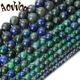Phoenix Lapis Stone Beads Round Spacer Beads for Jewelry DIY Charms