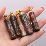 Phoenix Pine Perfume Bottle Green Stone for Jewelry Making