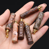 Phoenix Pine Perfume Bottle Green Stone for Jewelry Making