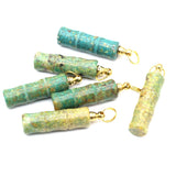 Phoenix Pine Perfume Bottle Green Stone for Jewelry Making