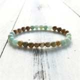 Picture Jasper & Amazonite Bracelet Set 6MM
