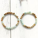 Picture Jasper & Amazonite Bracelet Set 6MM