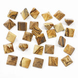 Natural Picture Stone Pyramid Gemstone Chakra Sandstone Ornaments