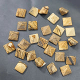 Natural Picture Stone Pyramid Gemstone Chakra Sandstone Ornaments