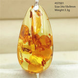 Piebald Amber Water Drop Pendant Jewelry Red Yellow Amber AAAAAA