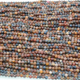 Natural Pietersite Faceted Round Beads 4mm
