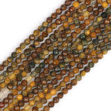Pietersite Stone Beads Faceted Gems Loose Spacer Beads for Jewelry Making 15''