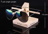 Pine Wood Scented Sunglasses Display Rack Shelf Jewelry Holder