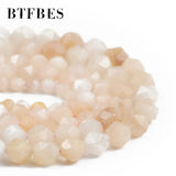 Pink Aventurine Faceted Round Stone Beads 15inches 6/8/10mm