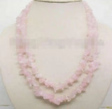 Pink Baroque Crystal Chips Chain Necklace