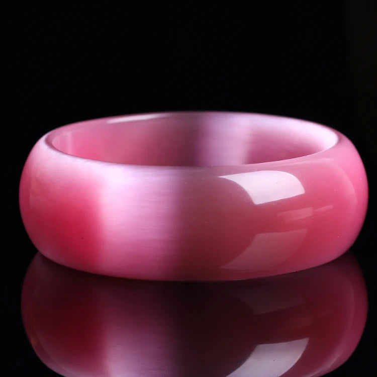 Natural Pink Crystal Opal Bracelet Ladies Joker Jade Bracelet Jewelry