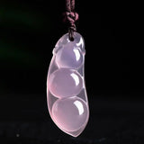 Pink Jade Buddha Pendant Necklace Chalcedony Charms Jewelry