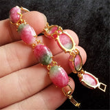 Pink Jade Round Beads Prayer Bracelet Jewelry