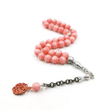 Pink Jasper Tasbih 33 Islamic Prayer Beads