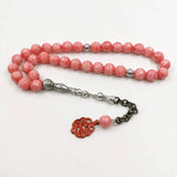 Pink Jasper Tasbih 33 Islamic Prayer Beads