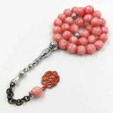 Pink Jasper Tasbih 33 Islamic Prayer Beads