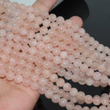 Natural Pink Morganite Round Beads 8mm