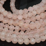 Natural Pink Morganite Round Beads 8mm