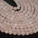 Natural Pink Morganite Round Beads 8mm