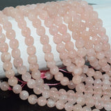 Natural Pink Morganite Round Beads 8mm