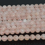 Natural Pink Morganite Round Beads 8mm