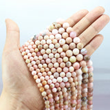 Pink Opal Round Beads Strand 6/8/10/12MM DIY Jewelry Making