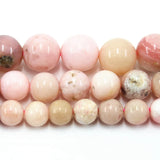 Pink Opal Round Beads Strand 6/8/10/12MM DIY Jewelry Making