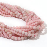 Natural Pink Opal Stone Beads Faceted 2mm 3mm 4mm Round Loose Beads